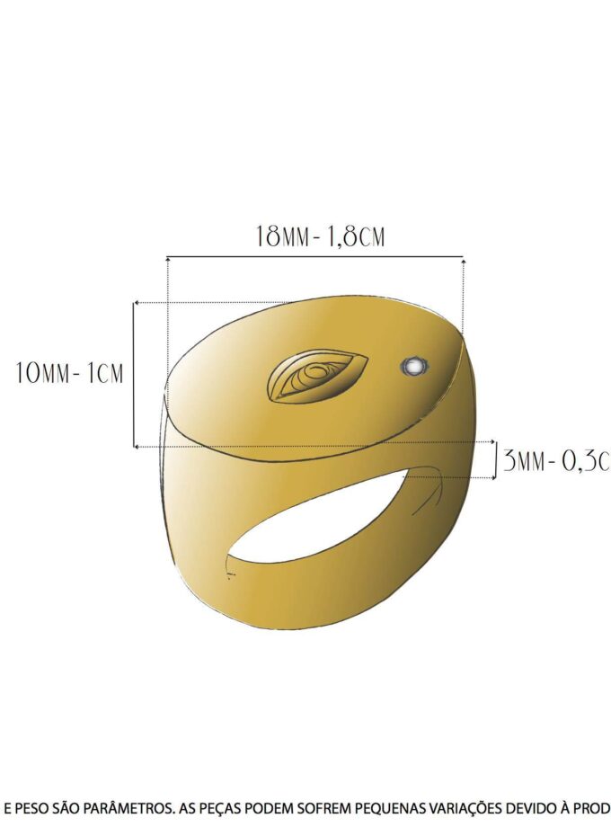 Anel Dita - Vermeil