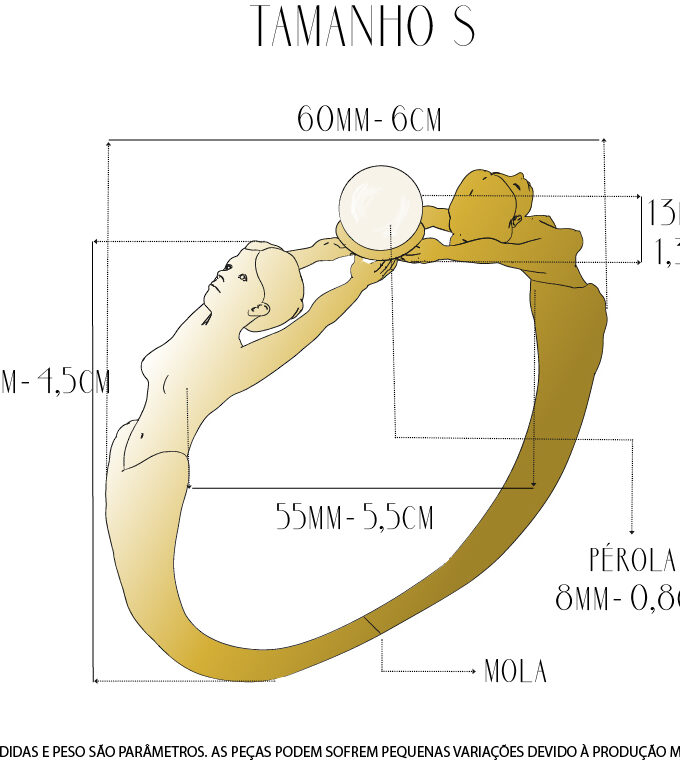 Bracelete Helena - Vermeil