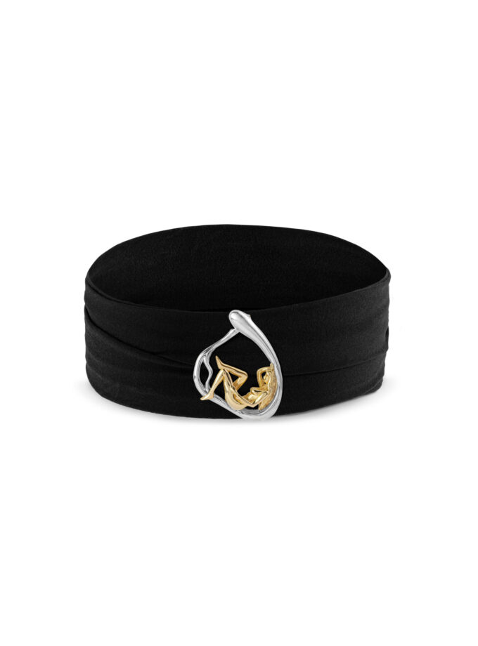 Cordão de seda - preto