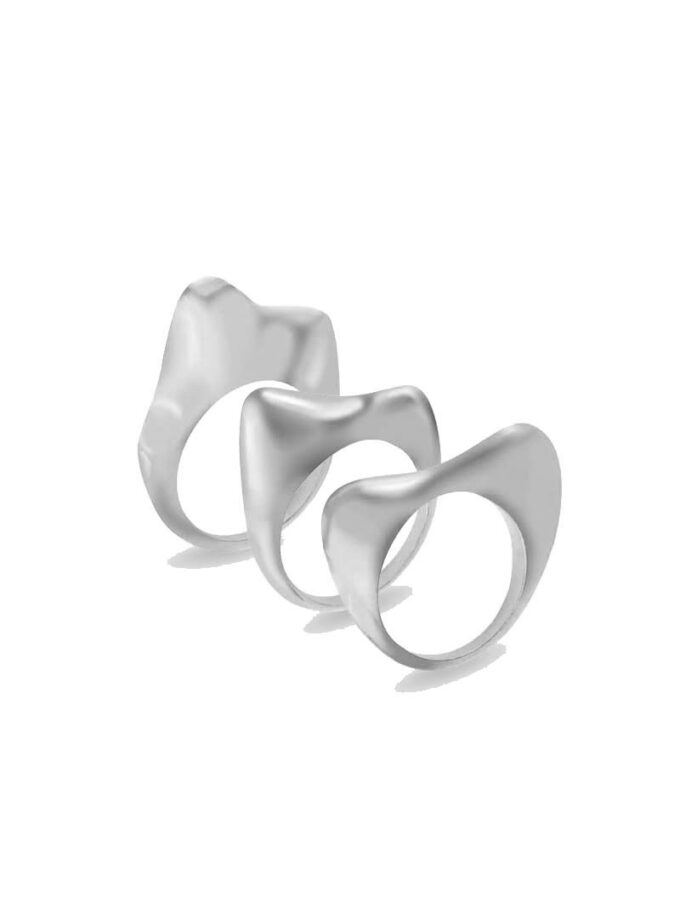 Anel Shape One-Two-Three - Silver