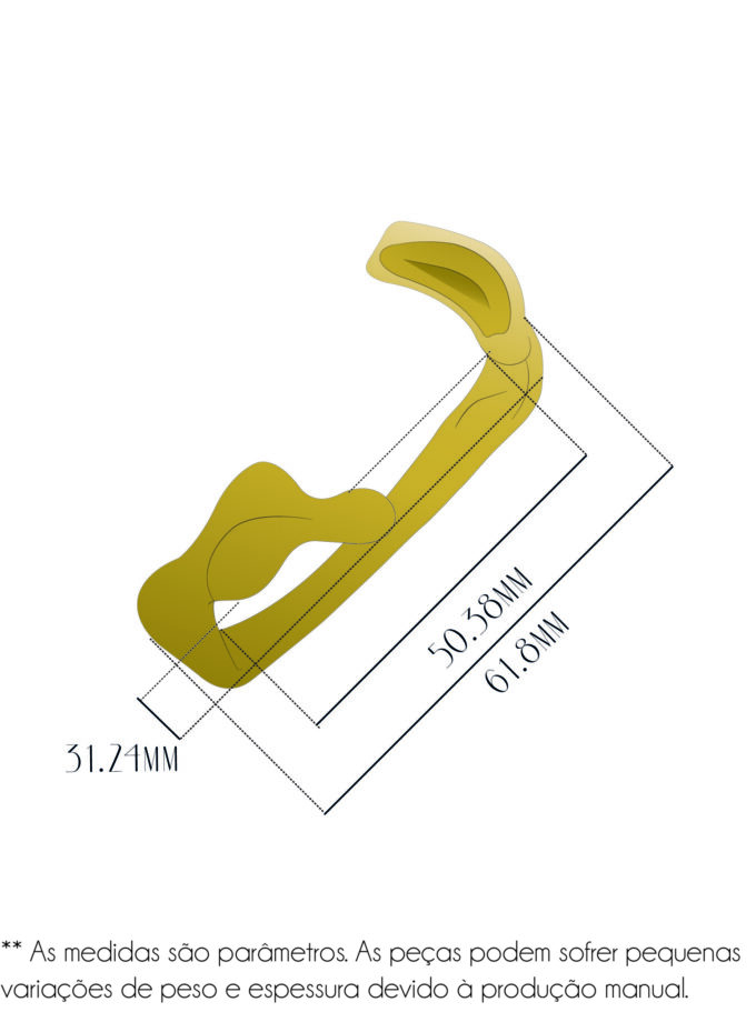 Bracelete Trans Abstractions - Vermeil