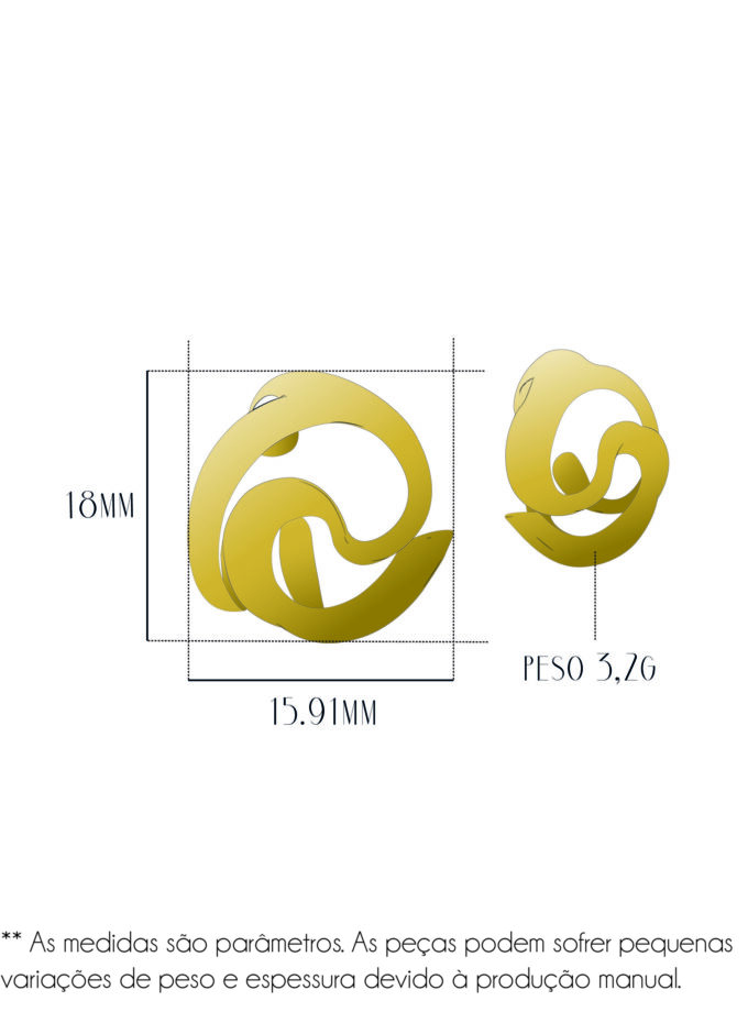 Brincos YY - Vermeil