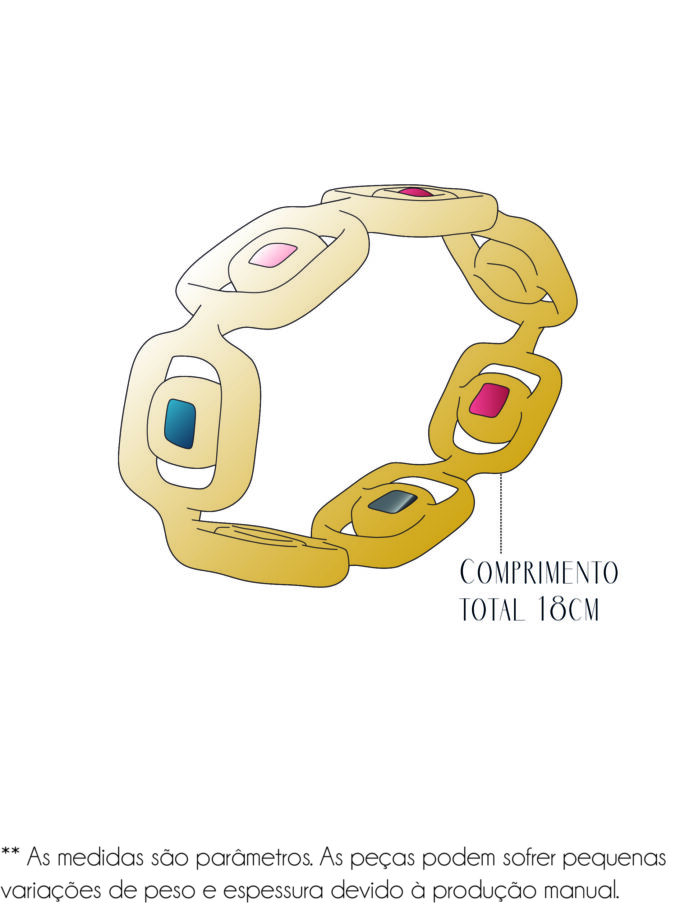 Pulseira Flora - Vermeil