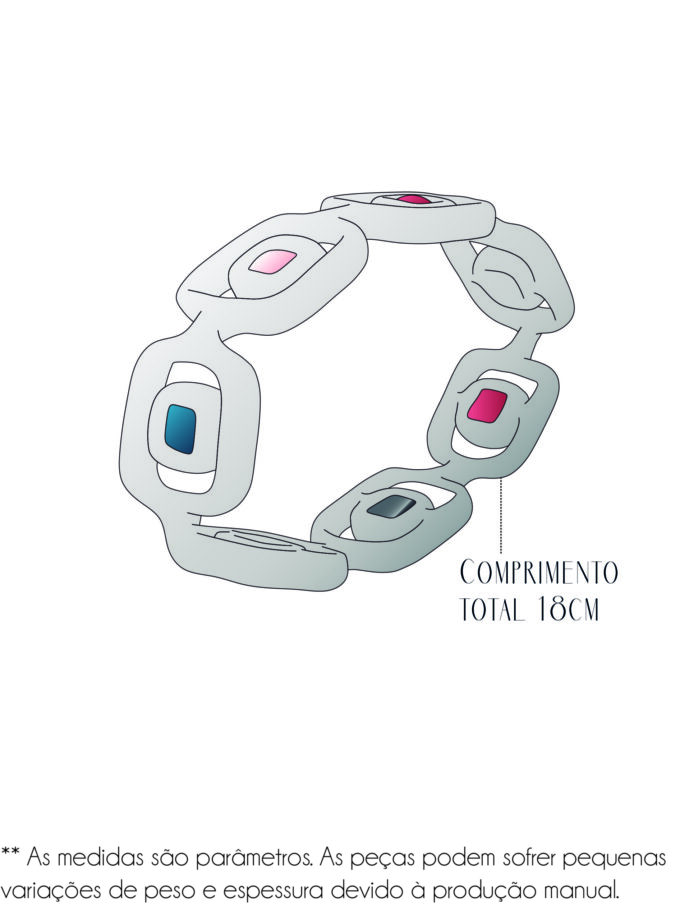 Pulseira Flora - Silver