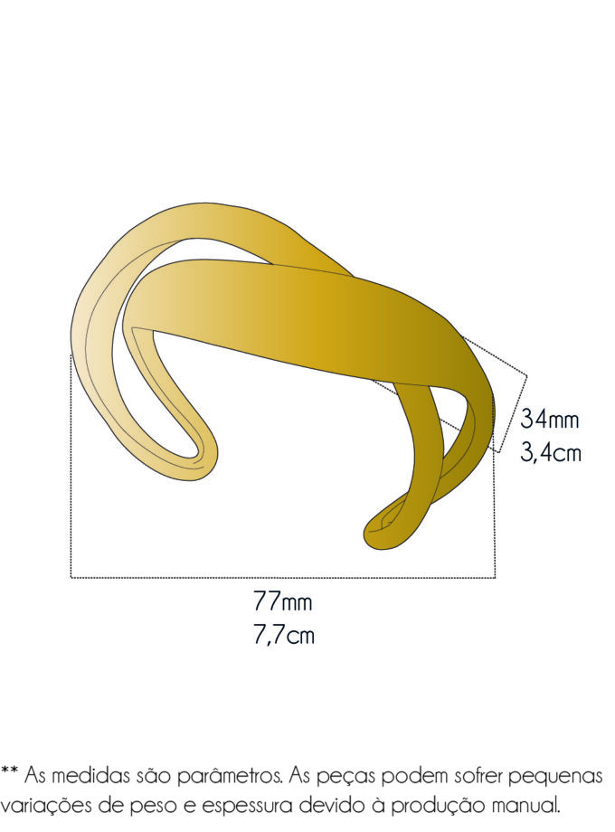 Bracelete Acqua - Vermeil