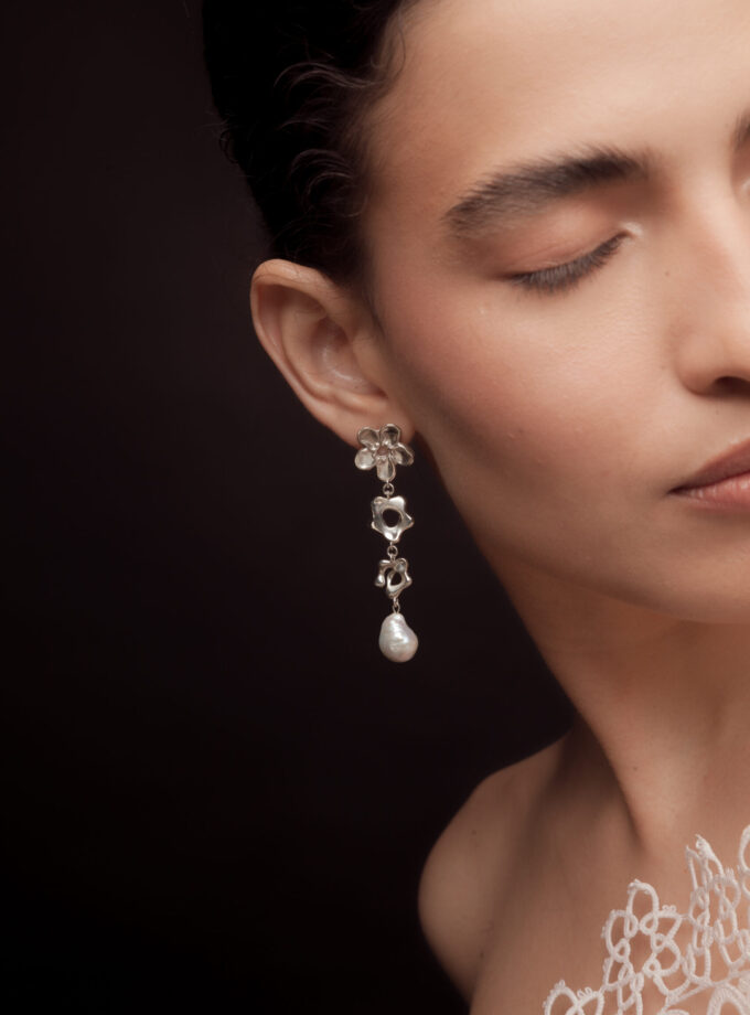 Brincos Clusia Grandes - Silver