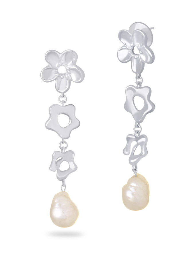 Brincos Clusia Grandes - Silver