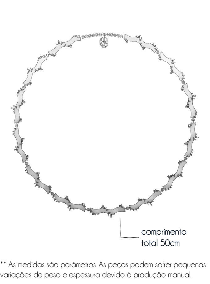 Colar Uapes - Silver