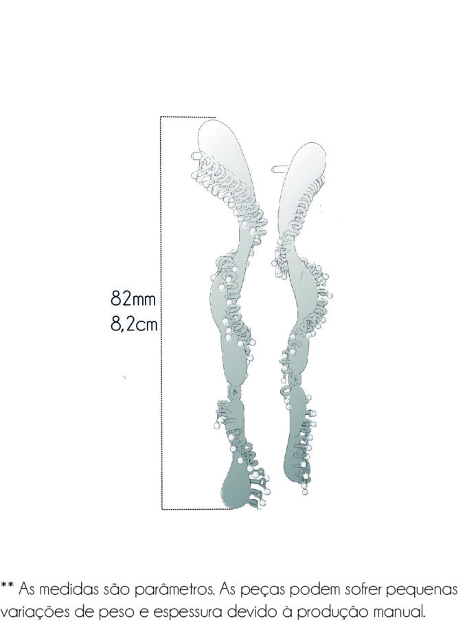 Brincos Uapes Grandes - Silver