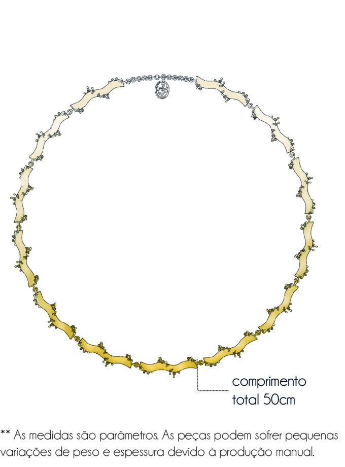 Colar Uapes - Vermeil