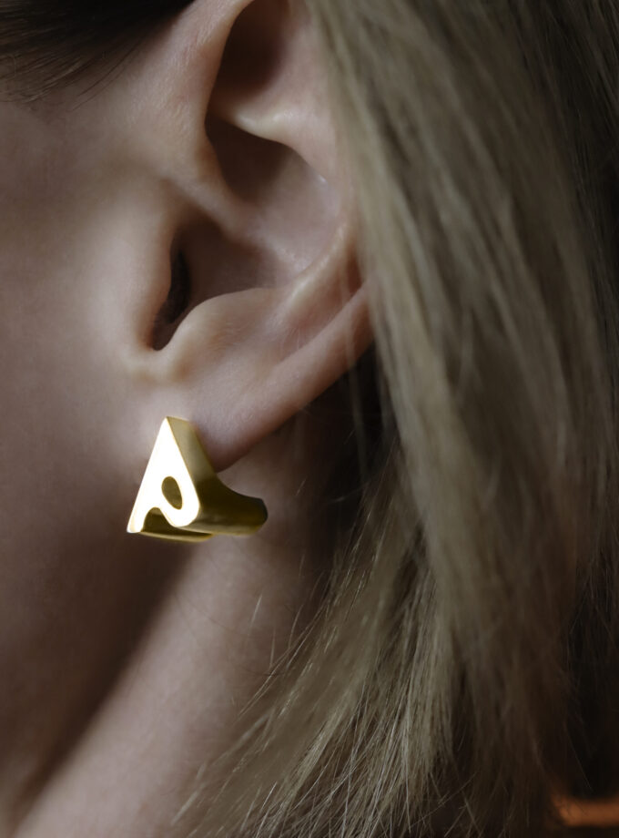 Brinco Alphabetos - Vermeil