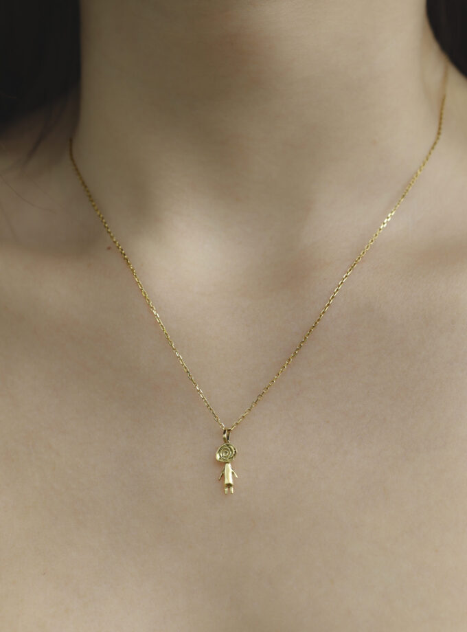 Pingente Filha 18k - Rose