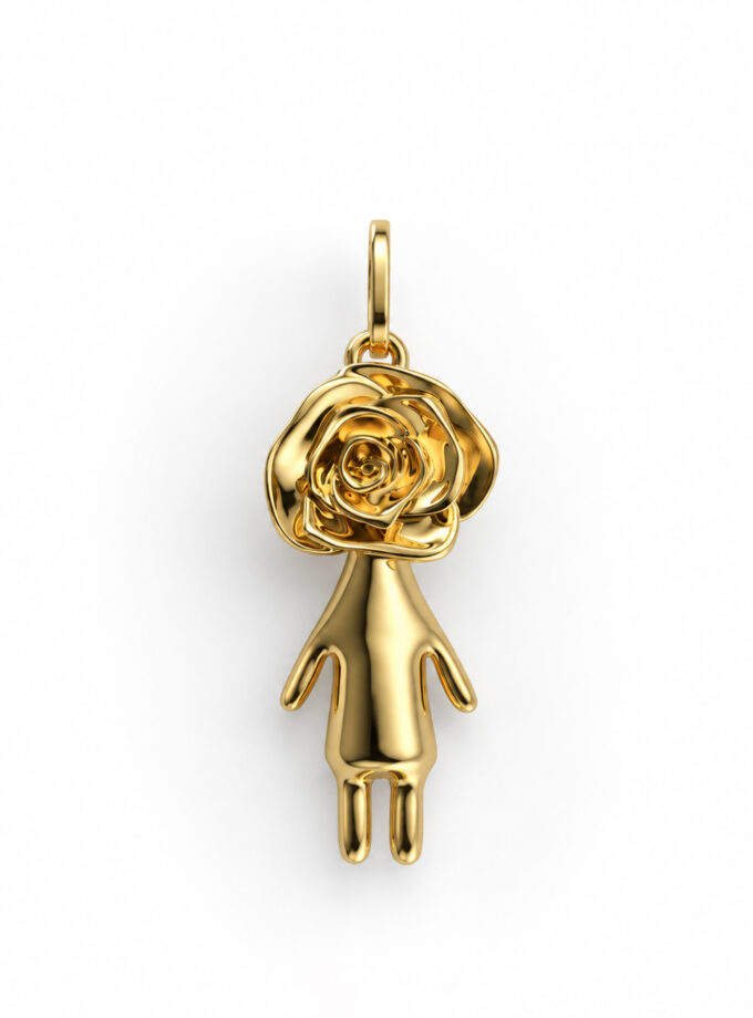 Pingente Filha 18k - Rose