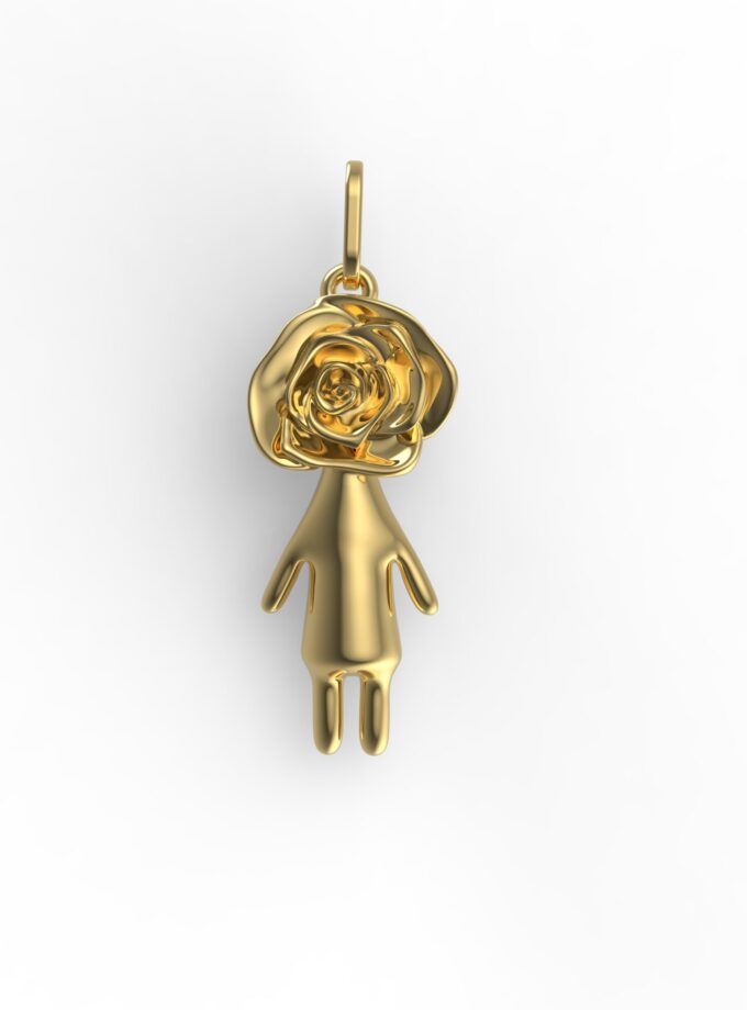 Pingente Filha 18k - Rose